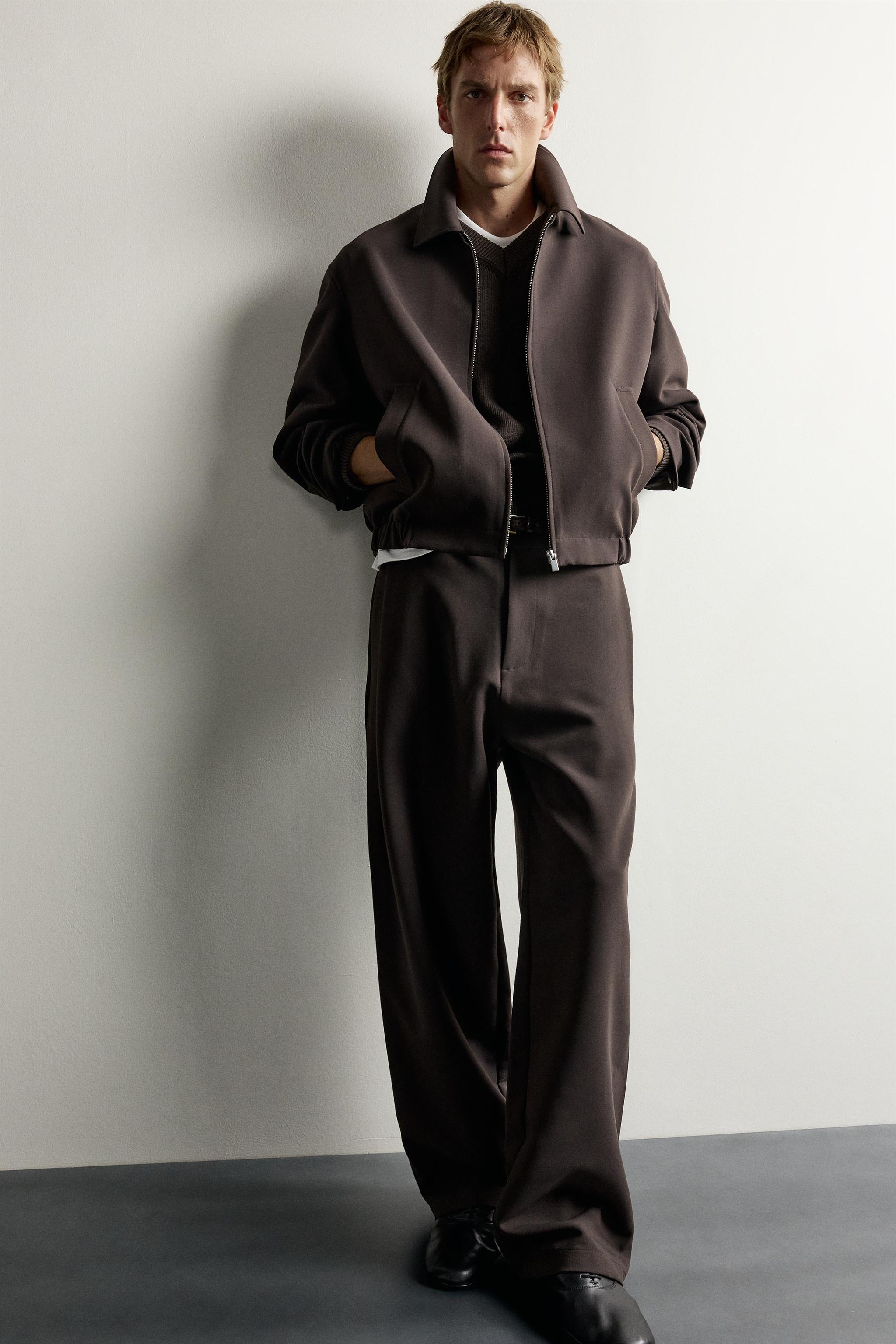 PANTALON COUPE LARGE PLIS LATÉRAUX